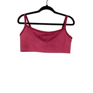 Vitality Daydream Block Square Bra Small Sangria Marl Pink Pilates Crop Top